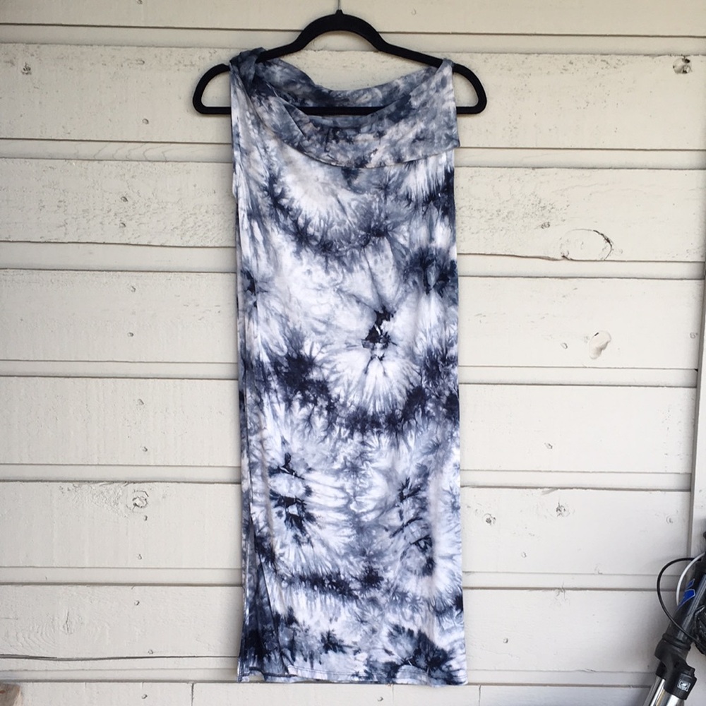 NWT ‘COIN 1804 LOS ANGELOS’ TIE DYE KNIT DRESS OFF THE SHOULDER NECKLINE